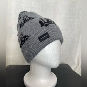 Travis Mathew Gray Swingles Golf Cart Beanie Fleece lined